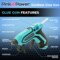 Pink Power Cordless Mini Hot Glue Gun with Stand - USB Rechargeable Wireless Hot Melt Glue Gun Kit with 20 Glue Sticks - Battery Operated Cordless Glue Gun for Crafts - Portable Blue Hot Glue Gun